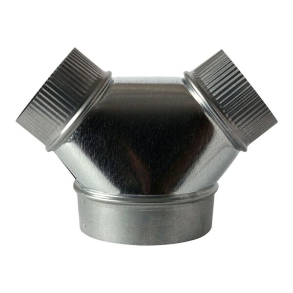 Galvanized bullnose wye round duct - AP AC Distributors