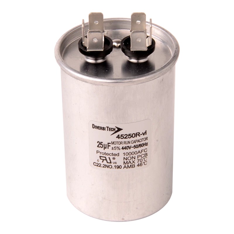 Round single run capacitor 440V - AP AC Distributors