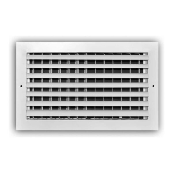 White aluminum 1-way ceiling supply diffuser register - AP AC Distributors