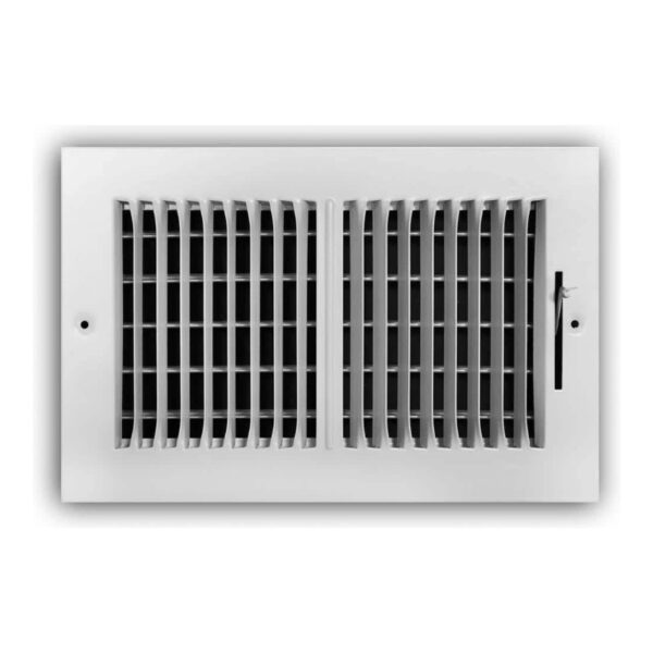 White aluminum 2-way ceiling supply diffuser - AP AC Distributors
