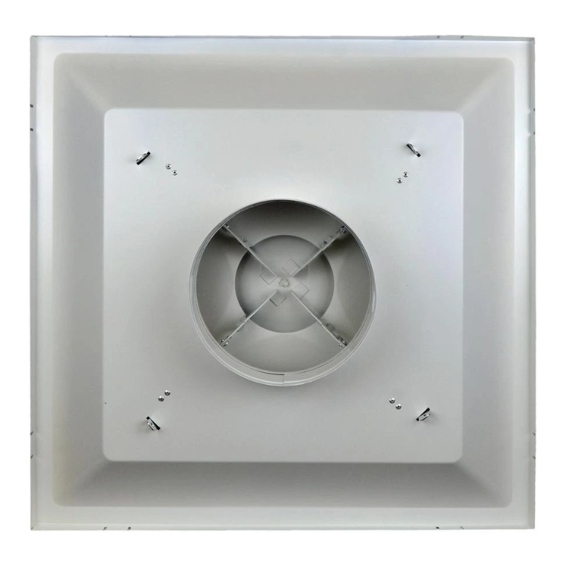 Square cone ceiling diffuser t-bar lay-in 24x24 white - AP AC Distributors