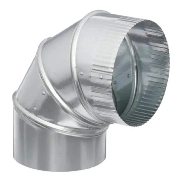 Adjustable galvanized round duct elbow 90 degree - AP AC Distributors