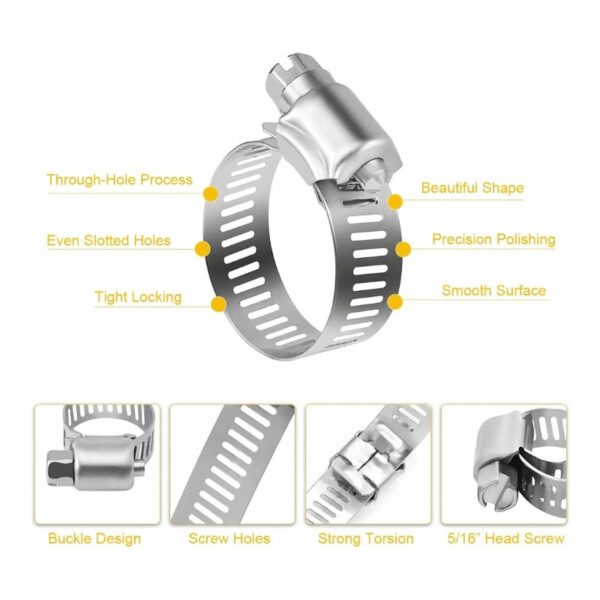 Stainless worm gear hose clamp - AP AC Distributors