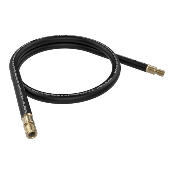 NAVAC Evacuation Hose, Black, 6' , 1/2'' Diameter , 3/8'' To 1/4'' Fitting NHB1 - AP AC Distributors