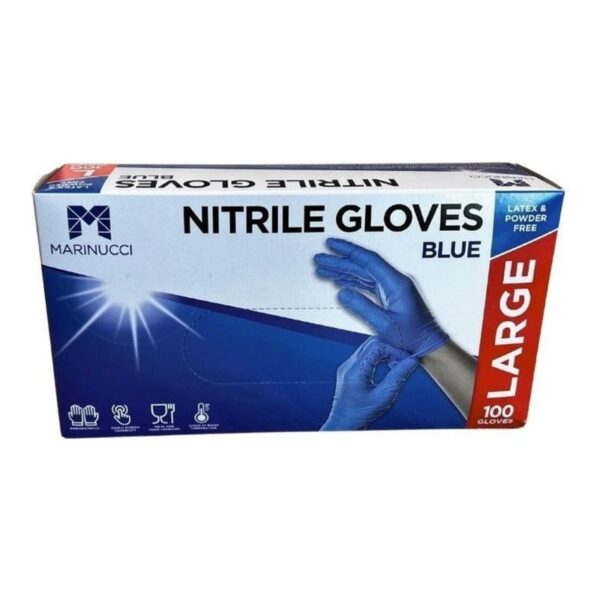 Blue nitrile gloves box - AP AC Distributors