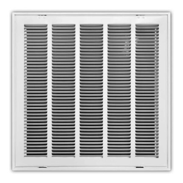 White steel filter back return air grille hinged - AP AC Distributors