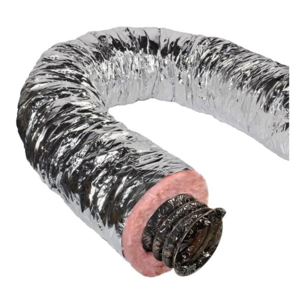R6 silver jacket insulated flexible duct 25 ft - AP AC Distributors