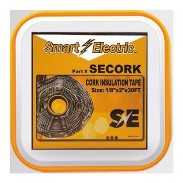 Smart Electric Tape 1/8'' X2''X30FT Cork Insul - AP AC Distributors