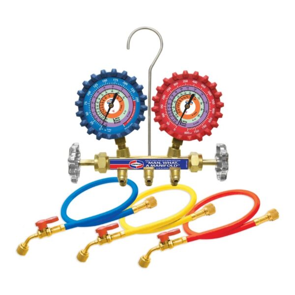 Uniweld 2-V Brass Manifold, Lpf 5 Ft QS4L5H - AP AC Distributors