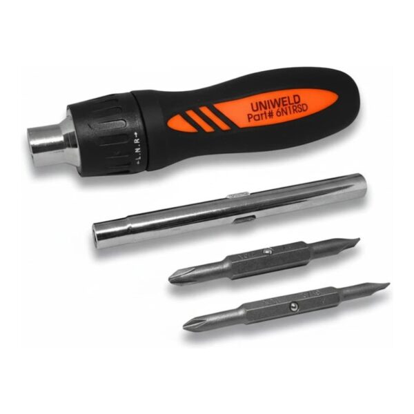Uniweld 6 In 1 Ratchet Screwdriver 6N1RSD - AP AC Distributors