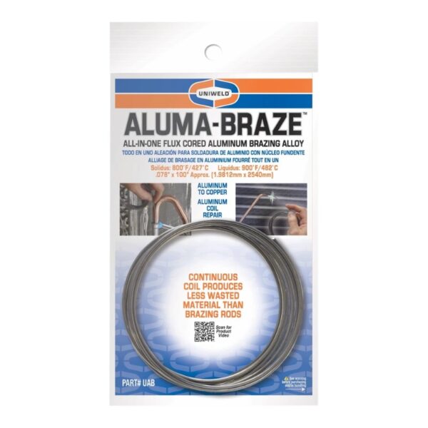 Uniweld Aluma-Braze Flux Cored Alum Brazing Alloy - AP AC Distributors