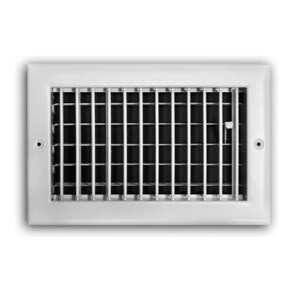 White aluminum double deflection sidewall supply register - AP AC Distributors
